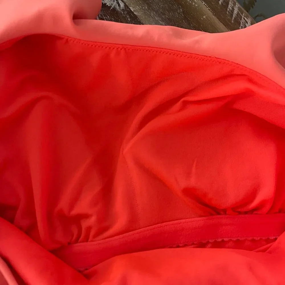 Ted Baker Women Swimsuit Size 4 One Shoulder Ruffle Resort Pool Beach Vacation - Picture 7 of 8